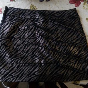 Metallic High Waisted Mini Skirt by Express